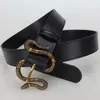 Hoge kwaliteit Designer Fashion slangengesp riem heren damesriemen ceinture voor cadeau