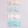 24 pièces avec nœud en dentelle fleur bébé bandeaux pour fille élastique bébé accessoires enfants chapeaux nouveau-né bandeaux accessoires de photographie