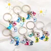 Three Butterfly Keychain Chain Ring Holder Charm Colorful Butterfly Key Fashion Simple Insect Keychain Bag Pendant Jewelry G1019