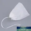 100 pz / lotto Draw String Bustine di tè colino infusore Carta da filtro Herb Bustine di tè sfuse Per la casa Necessità di viaggio Strumenti Drop shipping Prezzo di fabbrica design esperto Qualit