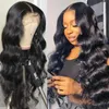 Body Wave HD Lace Wig 13x4 13x6 Lace Front Human Virgin Hair Wigs Brazilian Bleached Knots Pre Plucked With Baby Hair 150% Density For Women Swiss Transparent