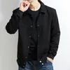 Mäns Jackor Plus Storlek 8XL 7XL Vår och Höstjacka Varmt högkvalitativ vindtät Knappkläder för män Fashion Coats Man