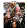 Bikini Cover-ups Women Beachwear Crochet Tunic Casual Striped Fringed Bat Sleeve Fashion Summer Beach Dress Sarongs N827 Women's Swimwear