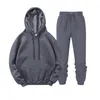 Sweats à capuche pour hommes Sweats 2022 Survêtement Hommes Marque Homme Solide Sweat À Capuche Pantalon Ensemble Hommes Sweat À Capuche Survêtement Casual Sportswear S-3XL