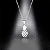 Anhänger Halsketten Edelstahl Ananas Silber Farbe Kette Weibliche Halskette Modeschmuck Für Frauen Freundin Liebhaber