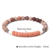 6mm ronde natuursteen plakvormige zachte polymeer klei diverse kleuren armband bohemia stijl voor vrouwen mannen creatieve geschenk