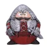 Kerstversiering Dwarf Knight Statue Hars Ambachten Desktop Kleine Ornamenten Vechten Tuin Gnome Sculpture Outdoor Protection Armor