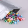 12x20cm (4.75x7.75") pure aluminum foil Stand up pouch/ Self Seal mylar Zipper top food packaging bags for tea coffee powdergoods