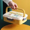 Ze stali nierdzewnej izolowany lunch Box Student SchoolBox Tableware Bento Food Kontener Przechowywanie Pudełka śniadaniowe WLLY1106