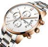 NIBOSI Brand Quartz Chronograph Fine Quality Leather Strap Mens Watches Watch Luminous Date Life Waterproof Whole Wristwatches236I
