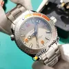 GDF NIEUW 600M 215 90 44 21 99 001 Miyota 8215 Automatische heren Watch Gray oranje keramische ringgrijs wijzerplaat roestvrijstalen armband hell1517