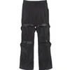 IEFBオーバーオール男性の潮の春のズボンヒップホップ織りリボンジッパーのデザインの男性のための緩いズボン緩い因果関係9y 201 210524