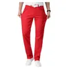 Men's Jeans White Men Plus Size 36 38 40 Loose Oversized Red Trousers Stretched Denim Mens Casual Slim Fit Straight Elastic M242g