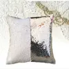 Sequin Mermaid Cushion Cover Pillow Magical Glitter Kasta Kuddehus Hem Dekorativ bil Sofa PillowCase 40 * 40cm Daf327