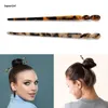 Hair Clips & Barrettes J78E Acetate Chopsticks Sticks Tortoise Shell Hairpin Leopard Print