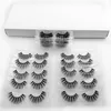 Natural Thick Long False 10-15mm Lashes 3D Faux Ciglia di visone Drammatico ciglia finte Occhi Trucco Estensione Bellezza