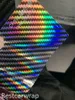 Neo Holographic Carbon Vinyl Car Wrap Covering Film Laser Stickers with Air bubble Free Low tack glue 1.52x18m/Roll