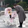 Barnvagnar# Coolbaby European Royal Baby Barnvagn tvåvägsbeständig hög landskap vagn med fyrhjuling