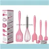 Cake Tools Bakeware Kitchen Dining Bar Home Garden cookware Kitchenware Non-Stick Cookware Sile Cooking Tool Sets Egg Beater Spatula Oil Brush K