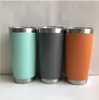 45 kleuren 20oz Tumblers Mokken Roestvrijstalen vacuüm geïsoleerde dubbele muur wijnglas thermische kop koffie bier mok met deksels voor reizen