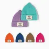 Unisex multicolor höst vinter beanie hatt män grundläggande dagliga mössa kvinnor brev mjuk spetsad ull stickad hatt streetwear cap y21111