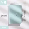 A6 Notepad Binder Loose Leaf Notebooks Outer Reusable Magnetic Buckle Closure Ring Binders Notepads Shell Cover Notebook Diary School Office Supplies