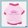 Forniture di abbigliamento per cani Animali domestici Giardino Cucciolo Stampa Ombrello Amore Estate Animali domestici Camicie Cani di piccola taglia Vestiti Gilet T-shirt Llb9147 Consegna a domicilio 20