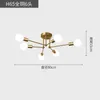 Потолочные светильники Художественный и креативный дизайн Медный лампа светодиодная гостиная современная минималистская столовая в спальне