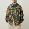 Mannen Patchwork Winter Streetwear Coat Print Jacket Plus Size Casual Style Chaquetas Jassen