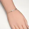 Cadena de eslabones, pulsera de moda, joyería para mujeres y niñas, brazalete ajustable de Metal W118 Fawn22