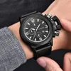 2021 New Fashion Mens Zegarki ze Skórzanym Zespół Sportowy Chronograf Kwarcowy Zegarek Kwarcowy Mężczyźni Relogio Masculino Reloj Hombre Montre Homme G1022