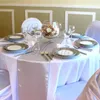 Free 10pcs Royal Blue Satin Table Runners 12 "x 108 '' Decorações de banquete de festa de casamento 30cm 275cm 210628