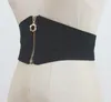 Ремни женская взлетно-посадочная полоса мода черный бархатный эластичный zippper cummerbunds женские платья корсеты тайный украшение широкий пояс R2512