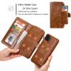 Luxury Leather Flip Case 12 Mini 11 Pro XS Max XR X 7 8 6 6s Plus SE 2020 Detach Wallet Coque Card Holder Phone Cover