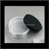 PACKING OFFICE School Business Industrial50 Ml 1DOT66 oz leeg herbruikbaar plastic losse compacte flessen container Diy make -up poeder kast wi