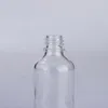 Luxury 5ML-100ML Glass Eye Dropper Bottle Clear Cosmetic Essential Oil Bottle With Rose Gold Cap In Stock