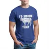 Men's T-Shirts I'd Smoke That Cow BBQ Grilling Gift T-Shirt Custom Punk Kawaii Oversized Retro Tshirts 28390