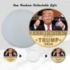 Trump 2024 Münze Gedenkfahrzeug i039ll zurück retten Amerika wieder Gold Metal Badge1686148