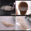 & Barrettes Drop Delivery 2021 Trixy H279 Bridal Accessories Peals Hair Combs Wedding Clips Gold Clip Bride Jewelry Handmade Women Ornament N