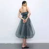 [EAM] femmes vert évider point maille tempérament robe sans bretelles sans manches coupe ample mode printemps été 1T918 210512