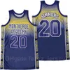 Men High School Montverde Academy Basketball 20 Ben Simmons Jersey Marble Moive Hop Breathable Pure Cotton Team Color Purple HipHop Sport Good