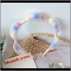 Baby, Kids & Maternitykorean Style Simple Girl Headbands Cute Cartoon Color Rainbow Ball Flowers Hairbands For Children Fashion Hair Aessori