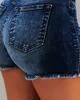 Kvinnor Fashion Casual Denim Short Pants Women Byxor Plus Size Overdimensionerad Summer Shorts Fringe Hem High midje denim Shorts 210716