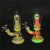 Tubos de cachimbo de cachimbo colorido design de colher de silicone pirex borbulhante tubos de vidro grosso fumar água bong cinzeiro para bongos