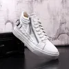 Designer Men Casual Boots Fashion Breathable Dress Party Wedding Shoes European Style Lace Up Feather Flats Sneakers B128