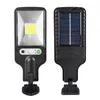 Solar Street Light Cob LED Wall Lamp Pir Motion Sensor Waterproof Outdoor Garden Lights Remote Control