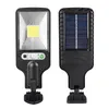 Solar Street Light COB Kinkiet LED PIR Czujnik ruchu Wodoodporny Zewnętrzny Ogród Światła Zdalnego Sterowania