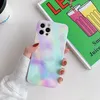 Sieben bunte, glänzende Marmor-Serie, weiche TPU-Hüllen für iPhone 11, 12 Mini Pro Max, ultradünne Handyhülle, 50 Stück