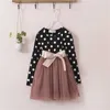 Winter baby jurk voor meisje lange mouw prinses meisjes jurken polka dot kleine baby verjaardag feestjurk casual kinderkleding q0716