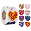 Wall Stickers Gift Sealing 500 Pcs Red Love Heart Design Diary Scrapbooking Festival Birthday Party Decorations Labels